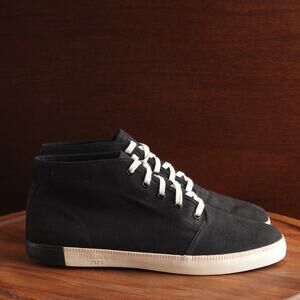 Timberland Sneakers Mens SZ 11.5 BLK Newport Bay Canvas Lace Up Mid Casual Shoes